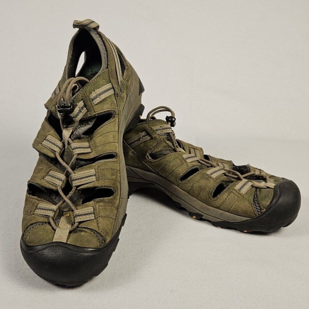 Keen Arroyo II Men 10 Travel Walking Sandal Waterproof Hiking Strap Leather Shoe